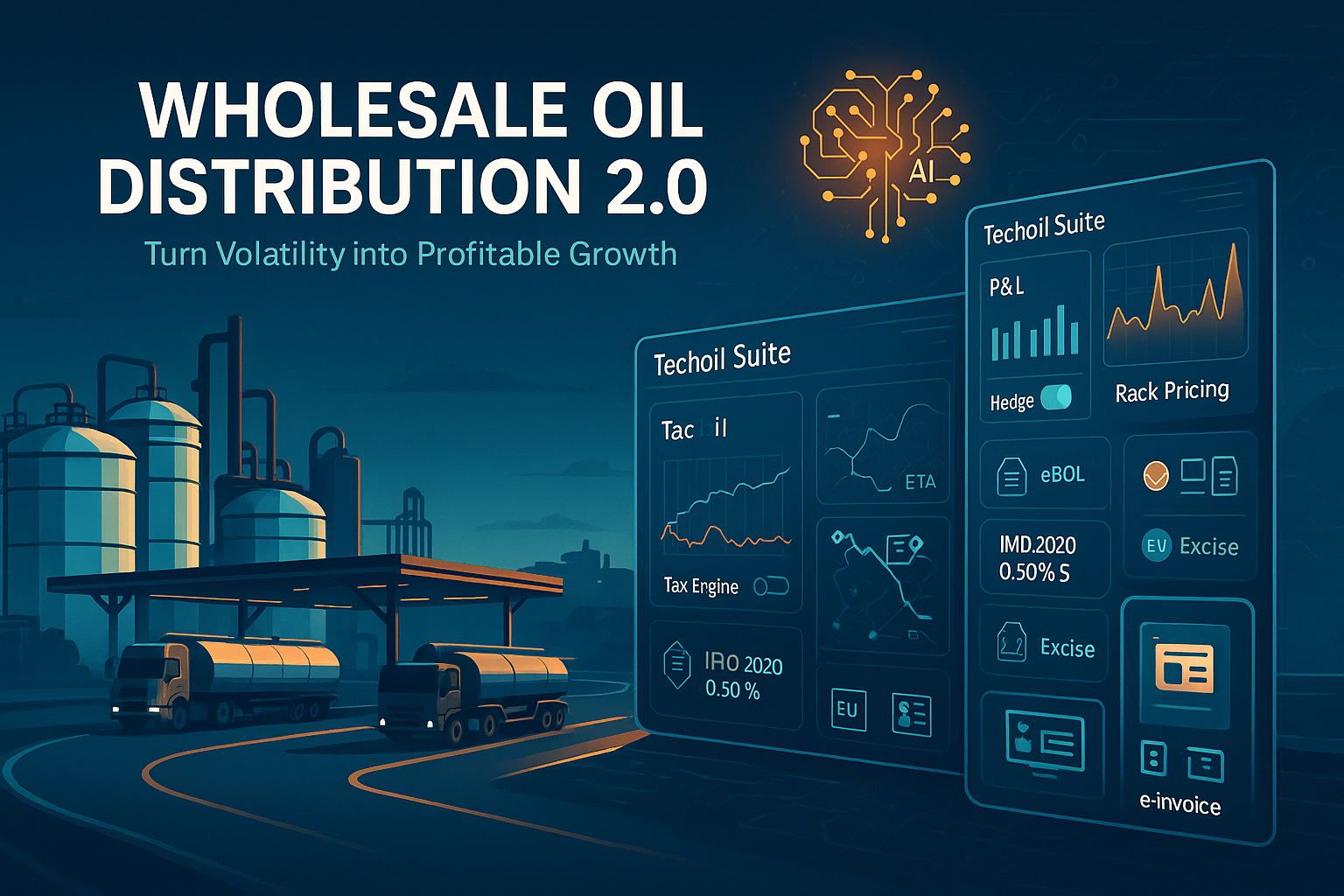 Wholesale Oil Distribution 2.0: How Inatech’s Techoil Suite Turns Price Volatility into Profitable Growth